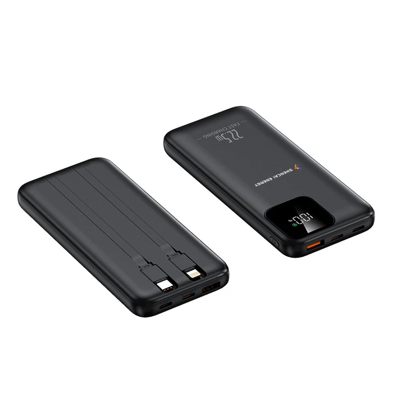 SHENCAI ULTRA SMID 20000MAH 10000MAH POWER BANKE Prijenosna mobilna punjača Power Bank Visoki kapacitet PowerBank